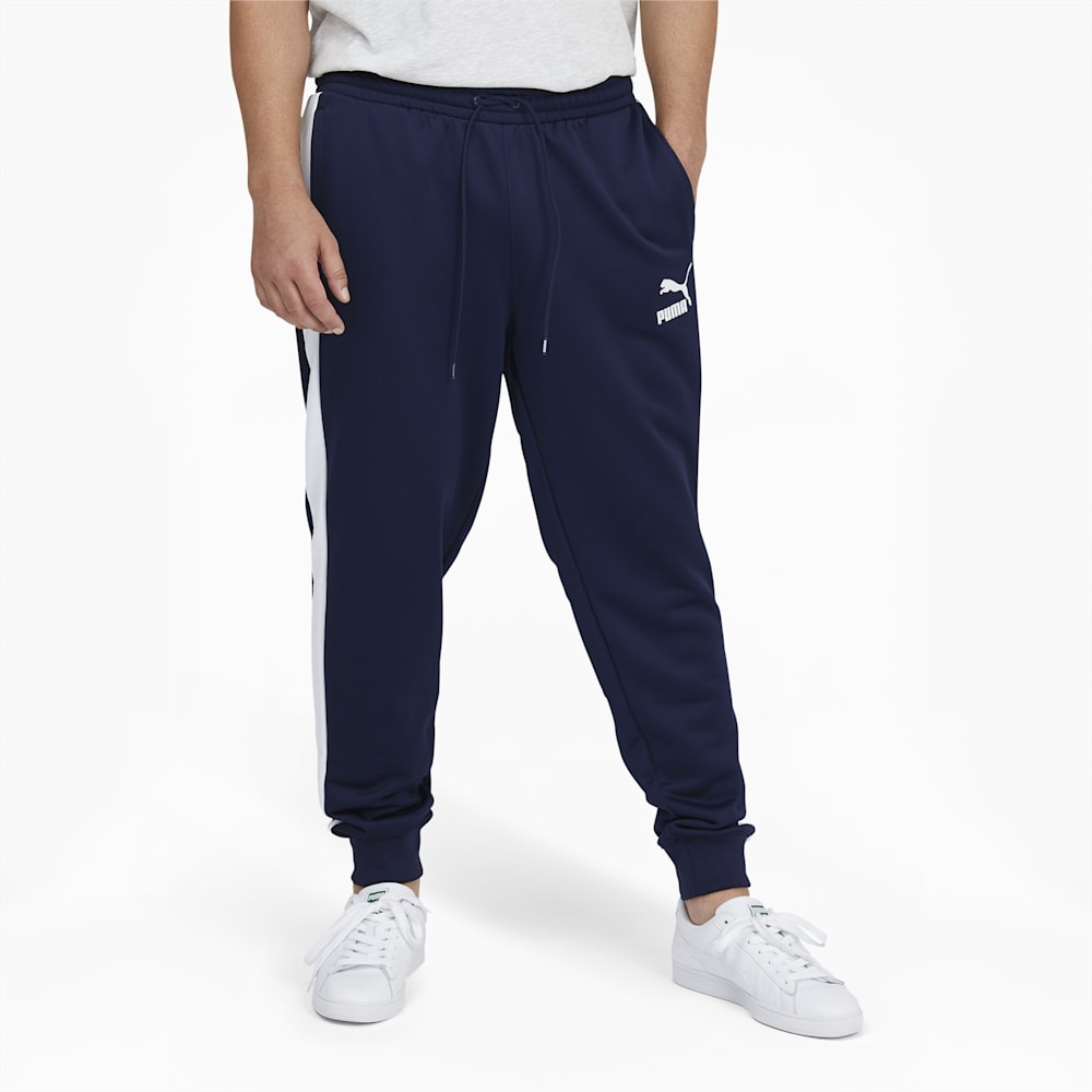 Puma Iconic T7 Track Pants Big And Tall - Peacoat-White