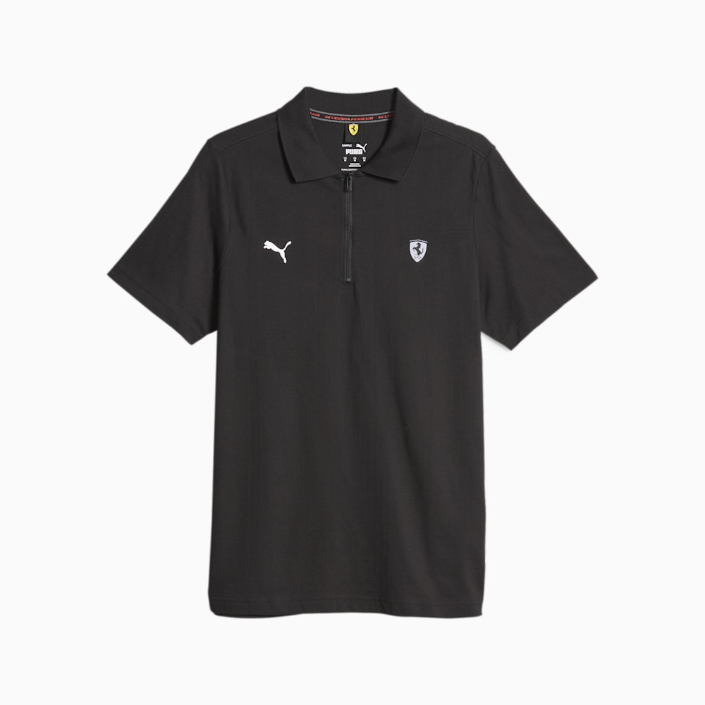 Puma Scuderia Ferrari Style Jacquard Polo - Black