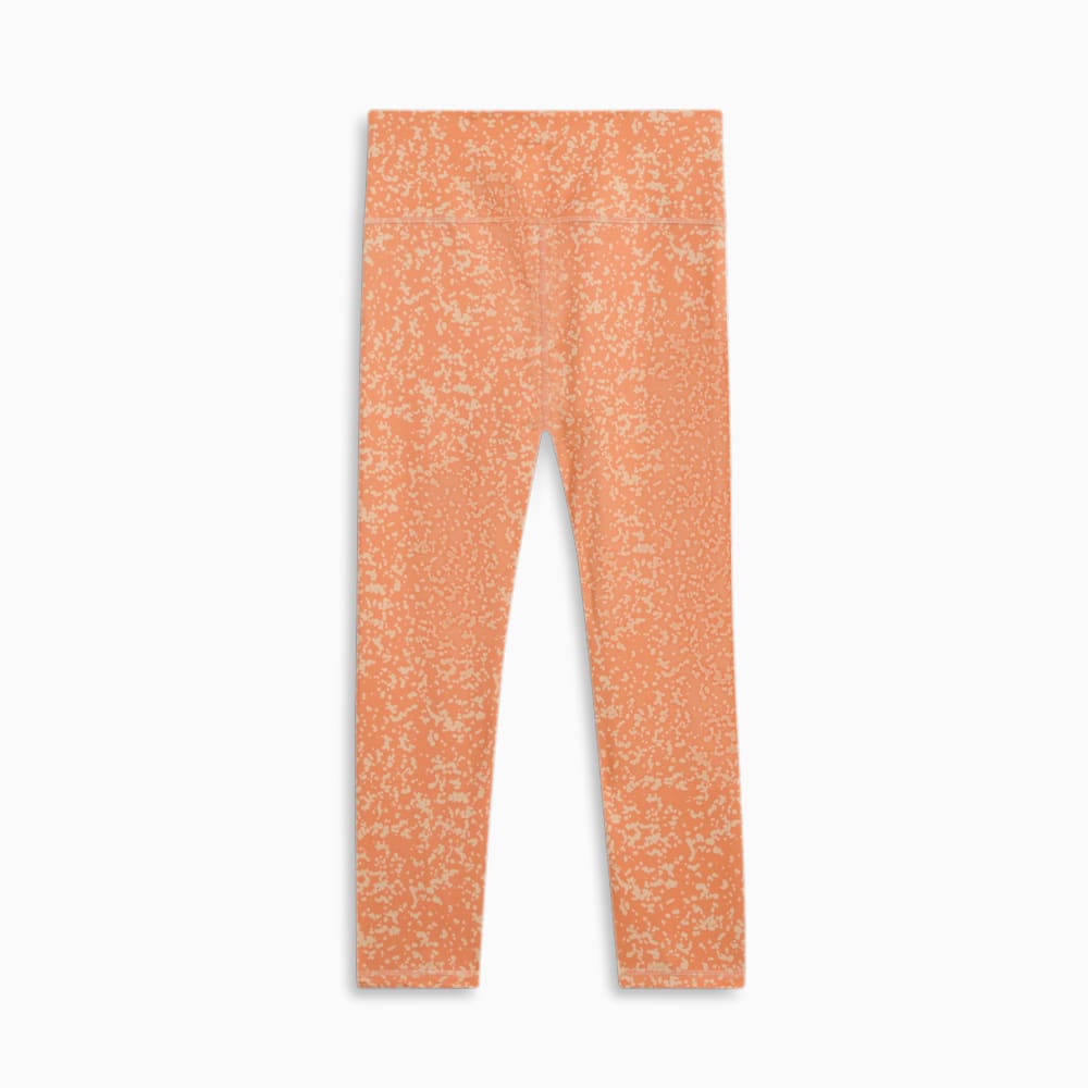 Puma Train Favorite High-Waist 3/4 Length AOP Leggings - Neon Citrus-Peach Fizz-AOP