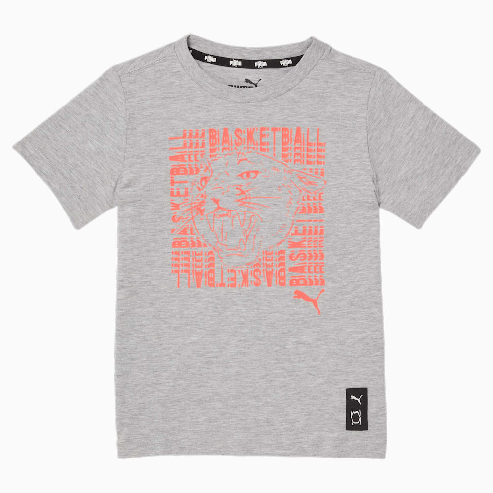 Puma Basketball PUMA Little Kids Tee - LIGHT HEATHER GREY