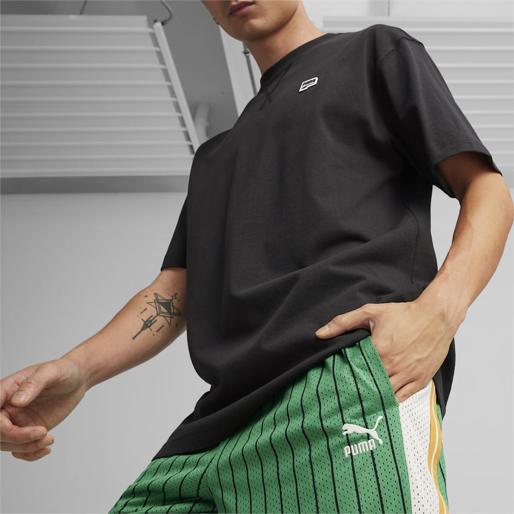 Puma For the Fanbase T7 Mesh Shorts - Archive Green-AOP