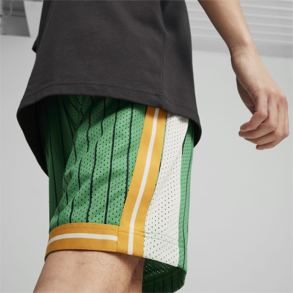 Puma For the Fanbase T7 Mesh Shorts - Archive Green-AOP