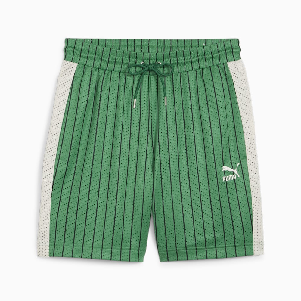 Puma For the Fanbase T7 Mesh Shorts - Archive Green-AOP