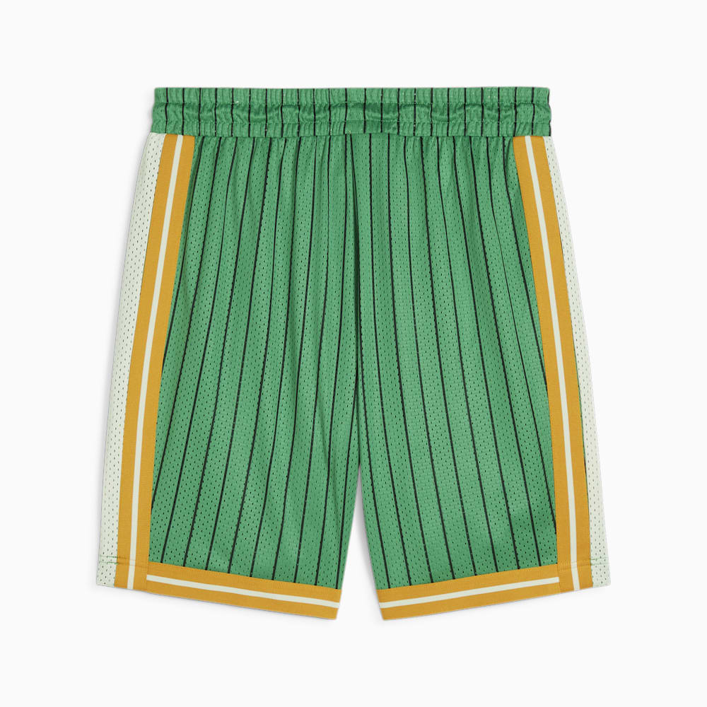 Puma For the Fanbase T7 Mesh Shorts - Archive Green-AOP