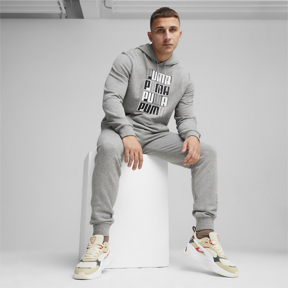 Puma ESS+ LOGO LAB Hoodie - Medium Gray Heather