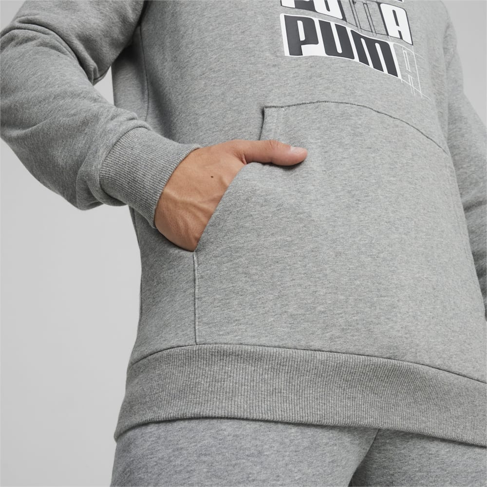 Puma ESS+ LOGO LAB Hoodie - Medium Gray Heather