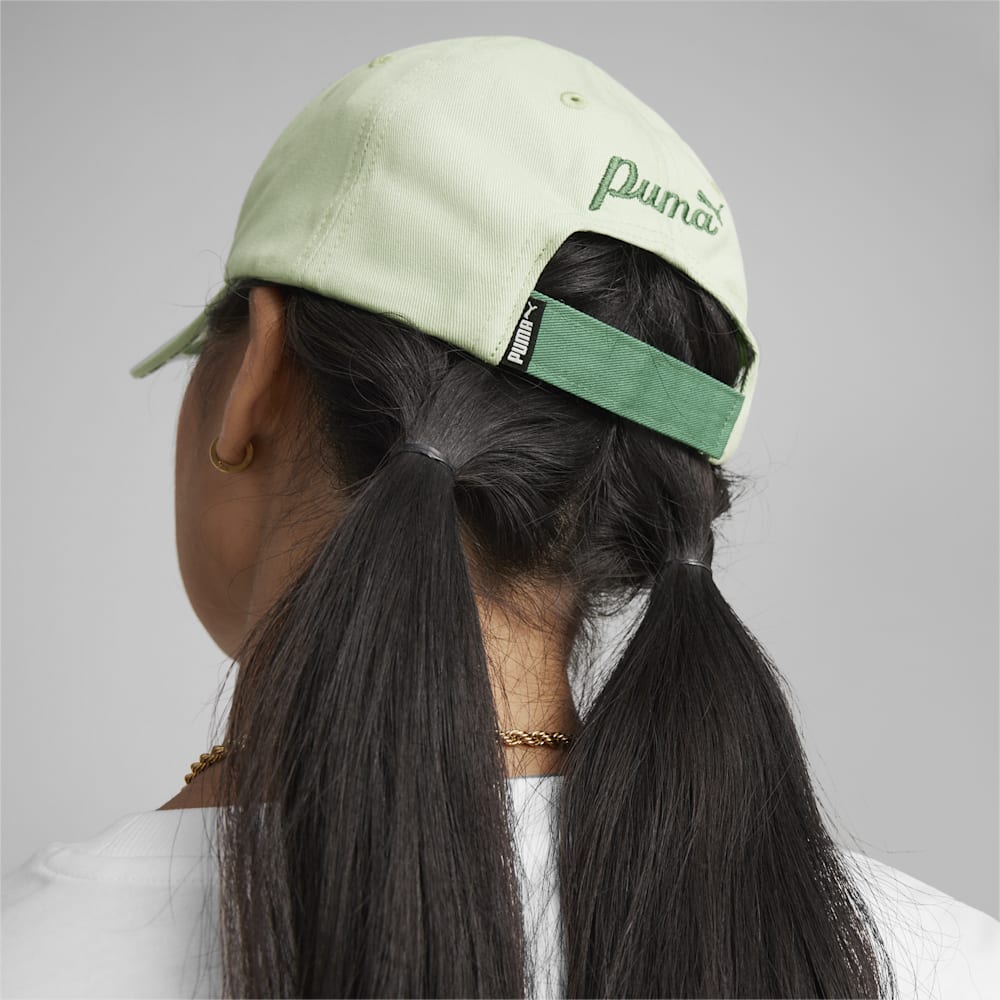 Puma ESS+ Blossom Baseball Cap - Pure Green-Archive Green