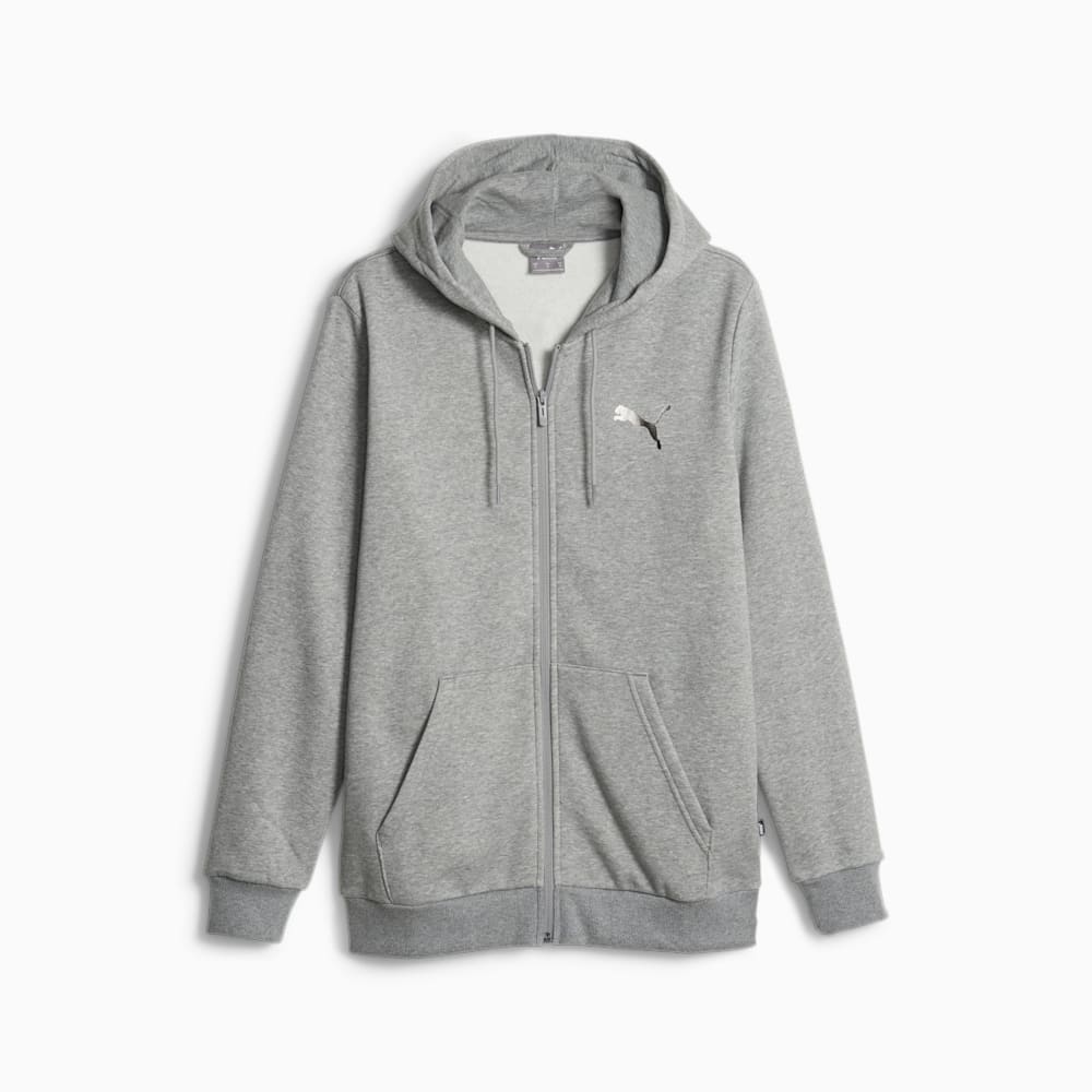 Puma ESS+ Full Zip Hoodie - Medium Gray Heather