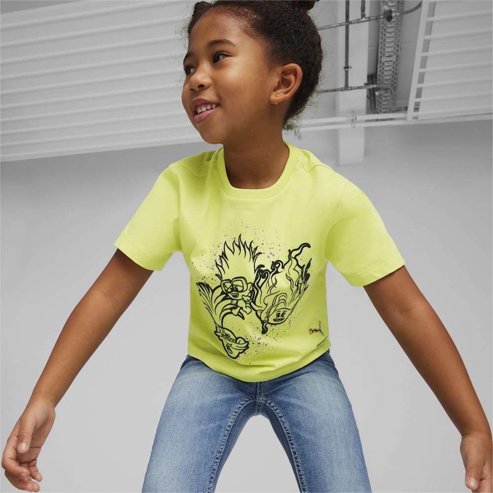 Puma PUMA x TROLLS Little Kids Graphic Tee - Lime Sheen