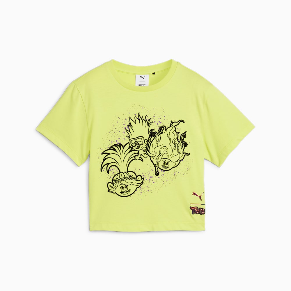 Puma PUMA x TROLLS Little Kids Graphic Tee - Lime Sheen