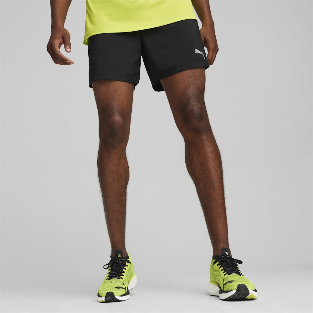 Puma RUN FAVORITE VELOCITY 5" Shorts - Black-Lime Pow