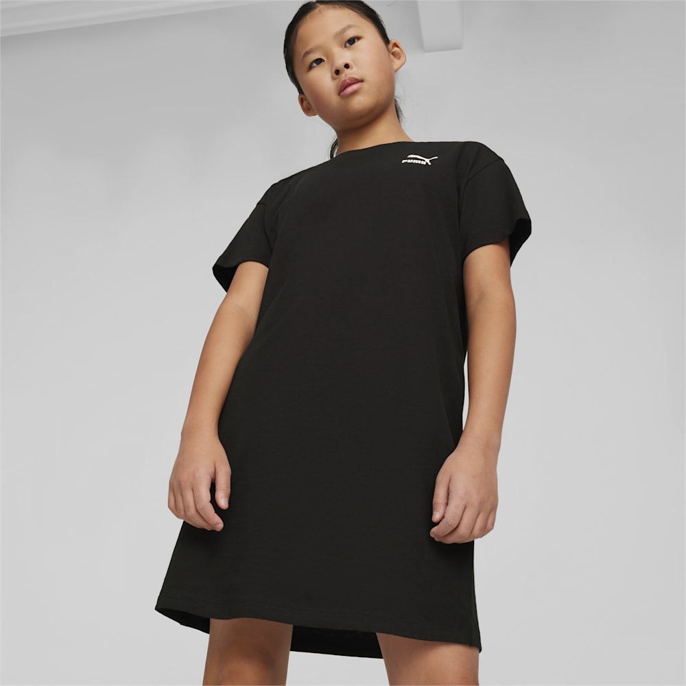 Puma BETTER CLASSICS Big Kids Girl's Tee Dress - Black