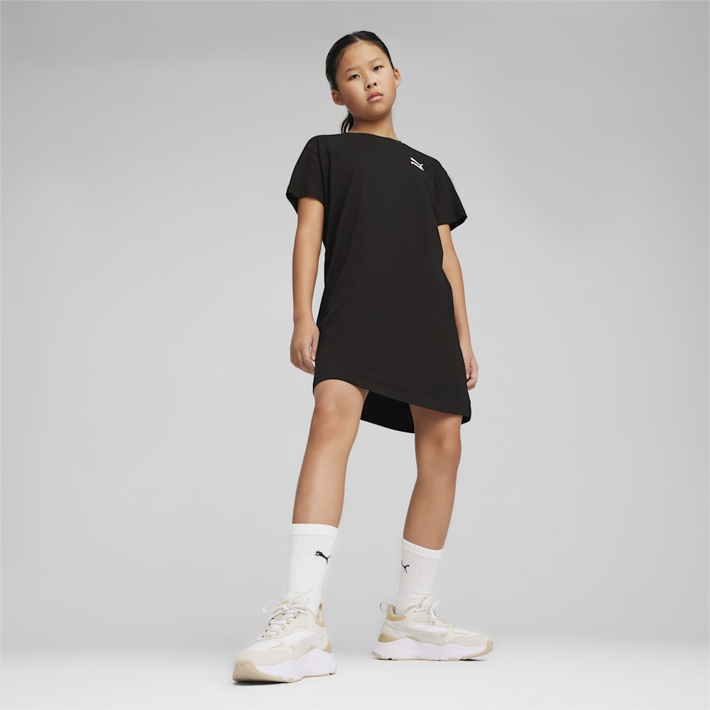 Puma BETTER CLASSICS Big Kids Girl's Tee Dress - Black