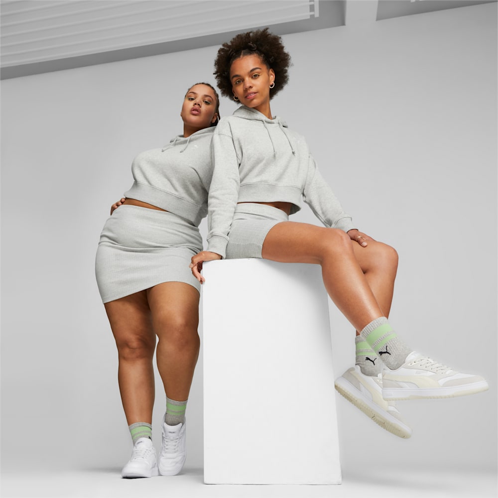 Puma Classics Ribbed Skirt - Light Gray Heather