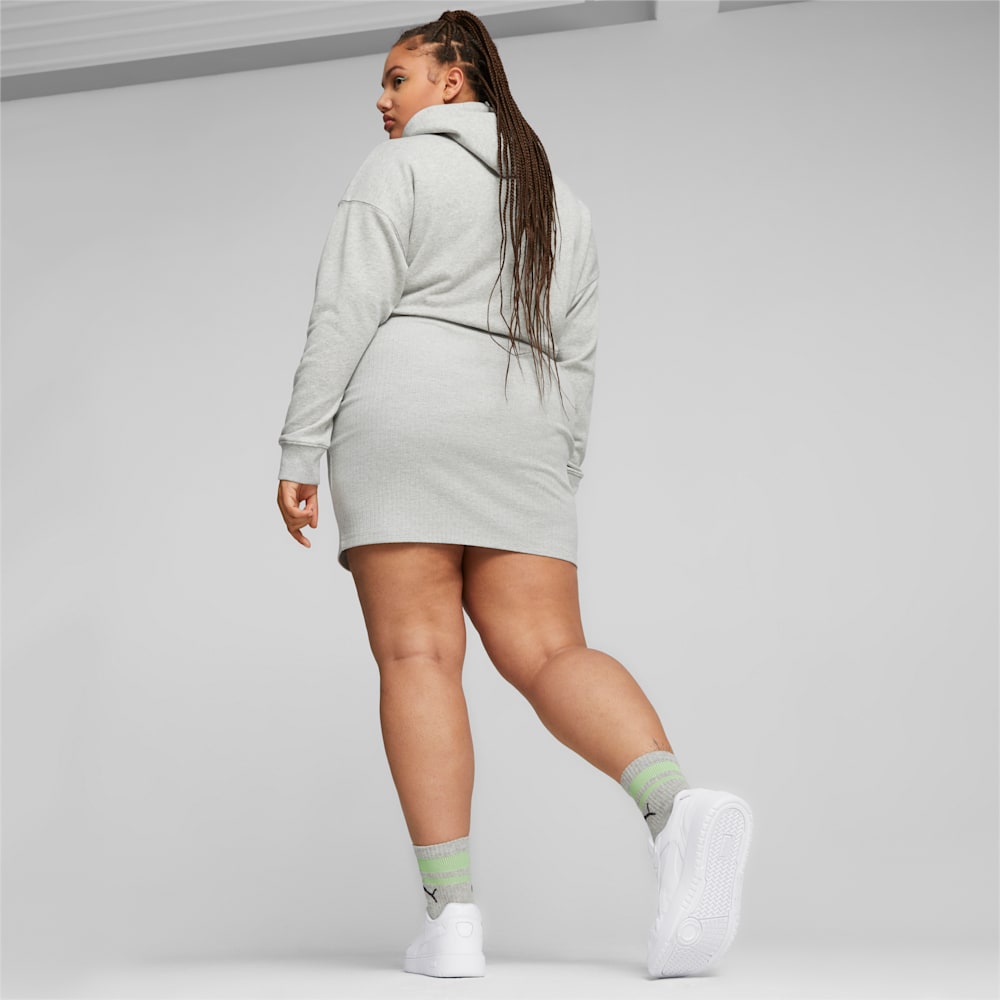 Puma Classics Ribbed Skirt - Light Gray Heather