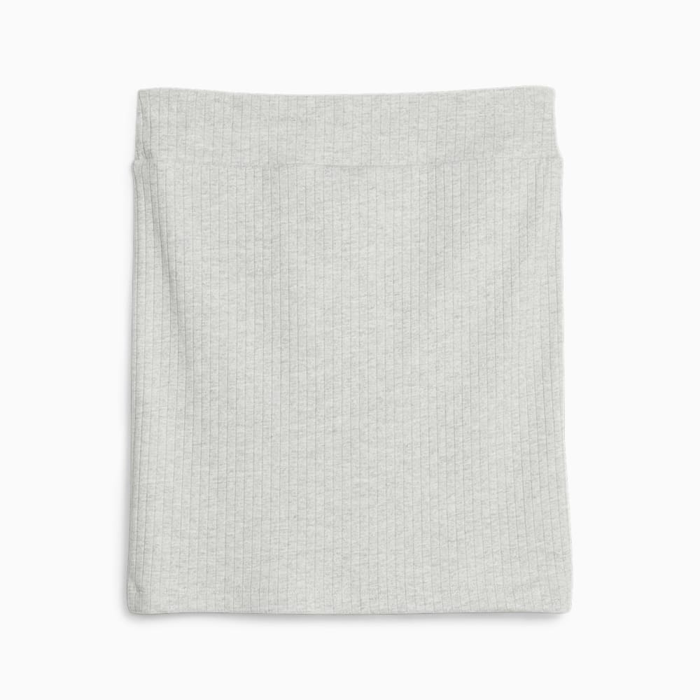 Puma Classics Ribbed Skirt - Light Gray Heather