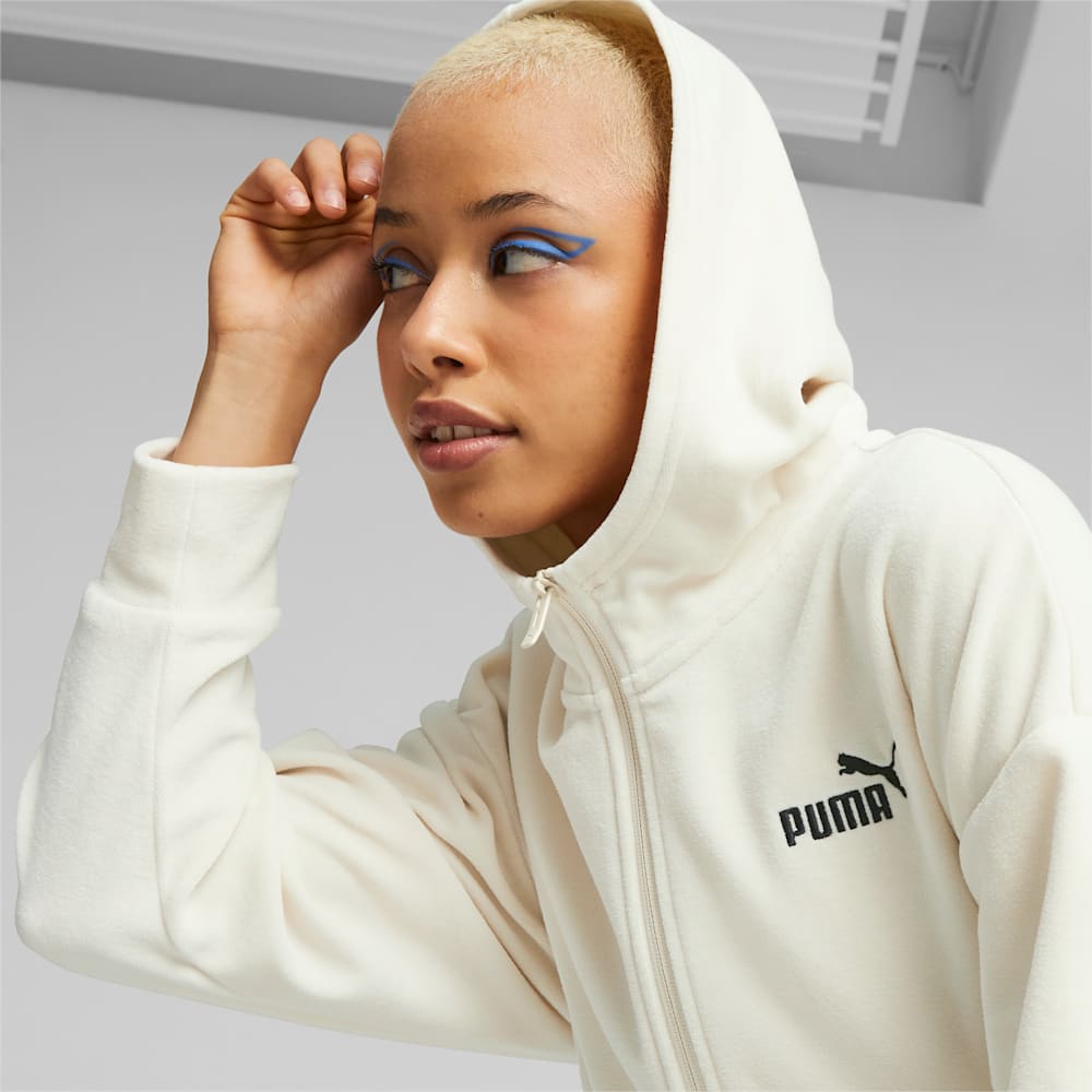 Puma Essentials Elevated Full Zip Hoodie - Alpine Snow