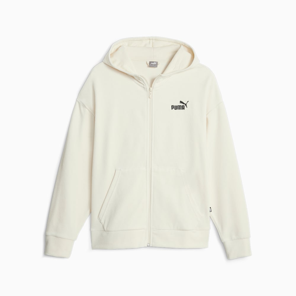 Puma Essentials Elevated Full Zip Hoodie - Alpine Snow