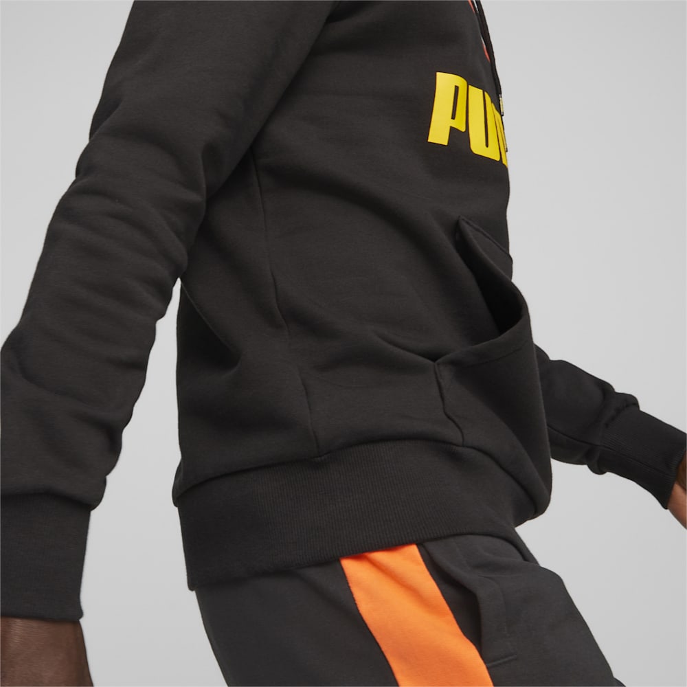 Puma Classics Logo Hoodie - Black-Hot Heat