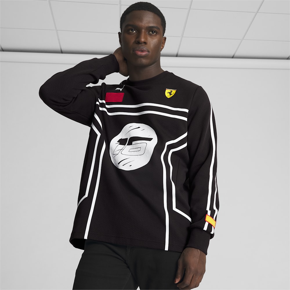 Puma SCUDERIA FERRARI x JOSHUA VIDES Mesh Shirt - Black