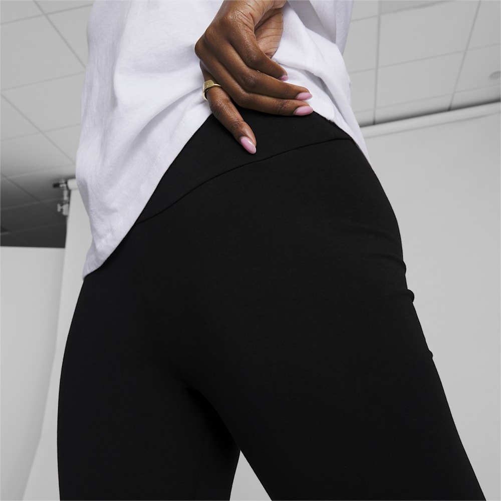 Puma Essentials 3/4 Logo Leggings - Black