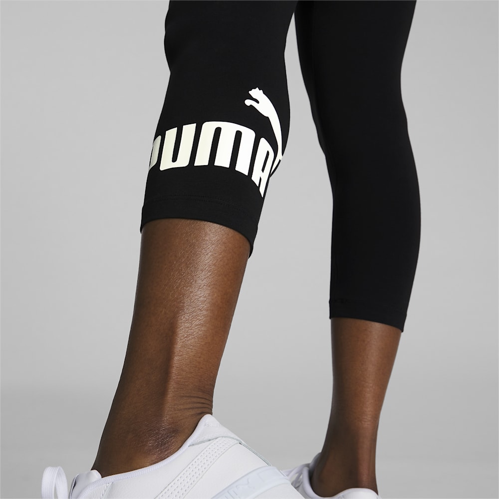 Puma Essentials 3/4 Logo Leggings - Black