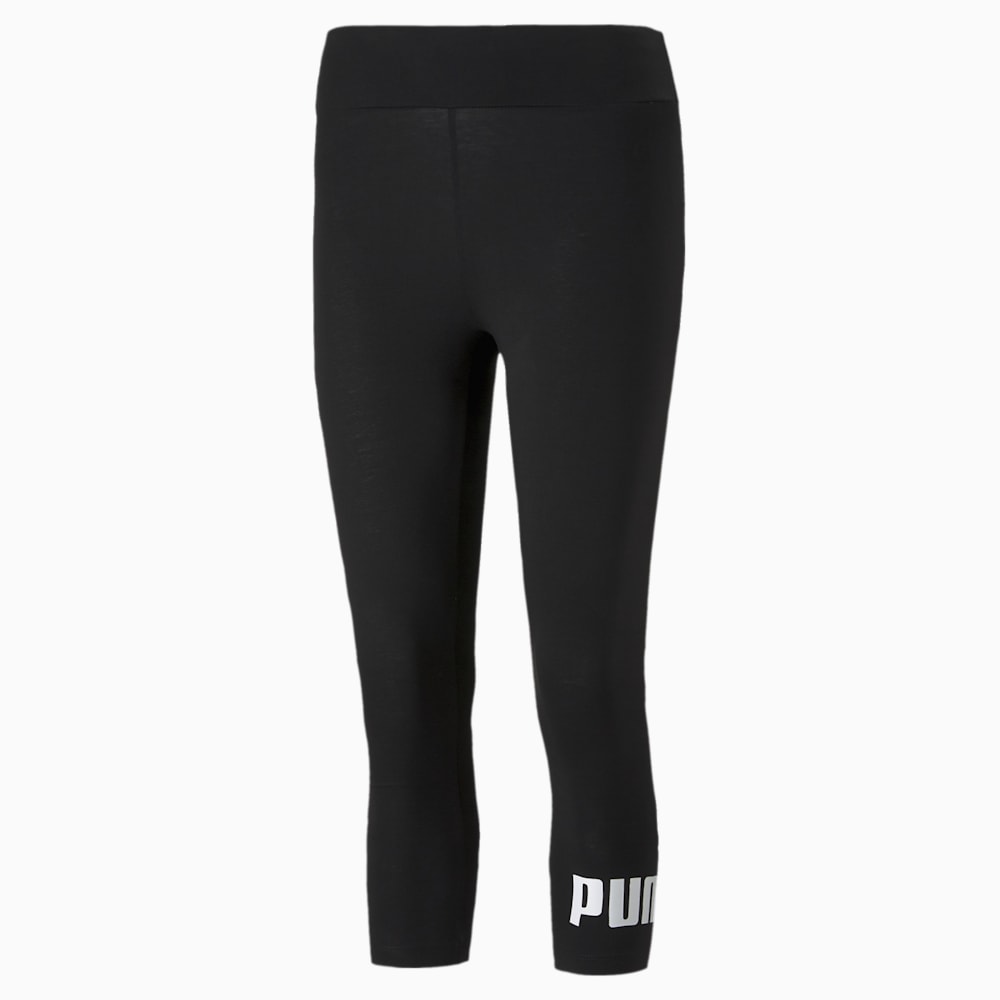 Puma Essentials 3/4 Logo Leggings - Black