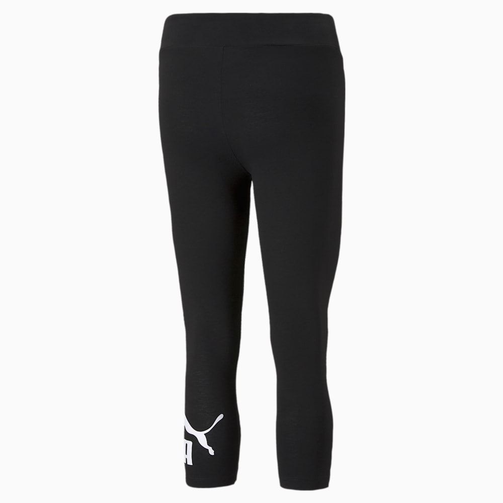 Puma Essentials 3/4 Logo Leggings - Black