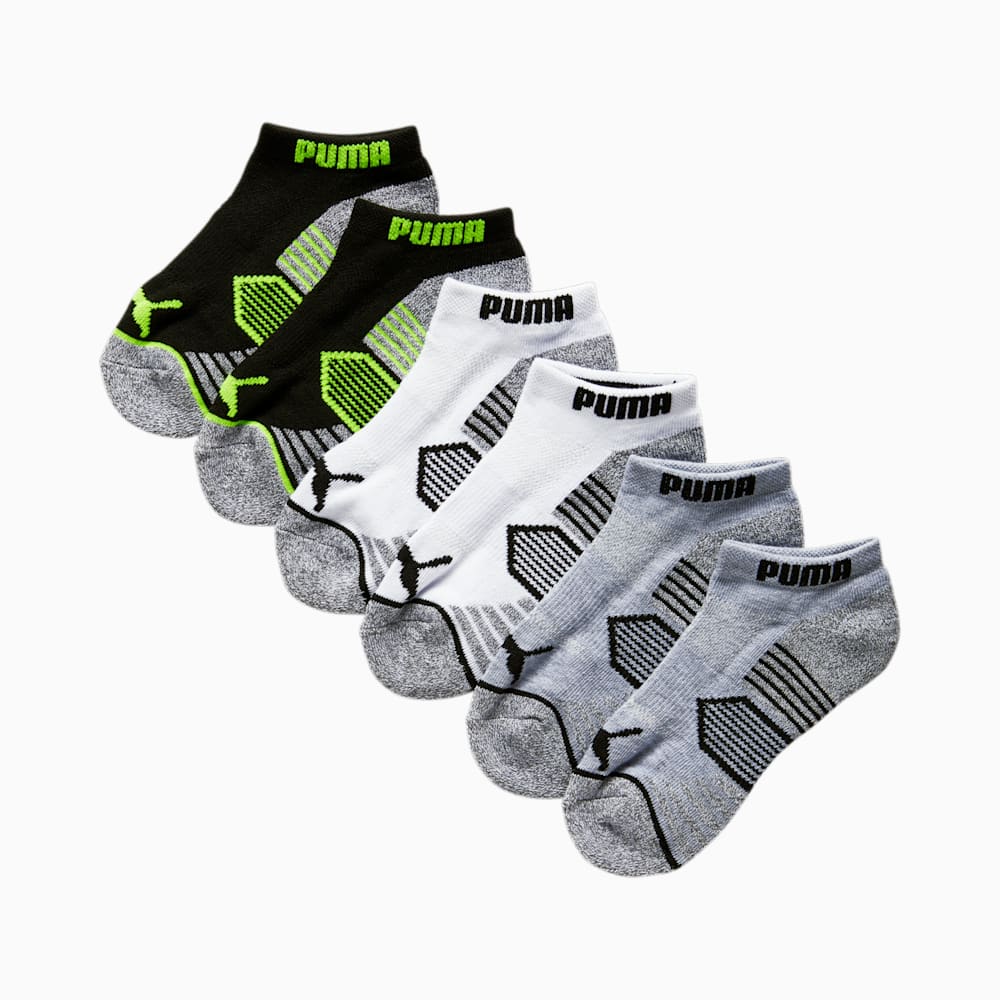 Puma Half-Terry Low Cut Socks (3 Pack) - GREY / BLACK