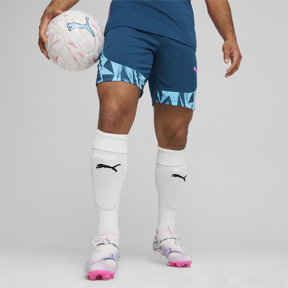 Puma individualFINAL Soccer Shorts - Ocean Tropic-Bright Aqua