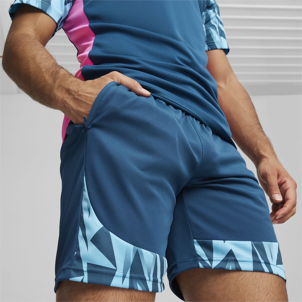 Puma individualFINAL Soccer Shorts - Ocean Tropic-Bright Aqua