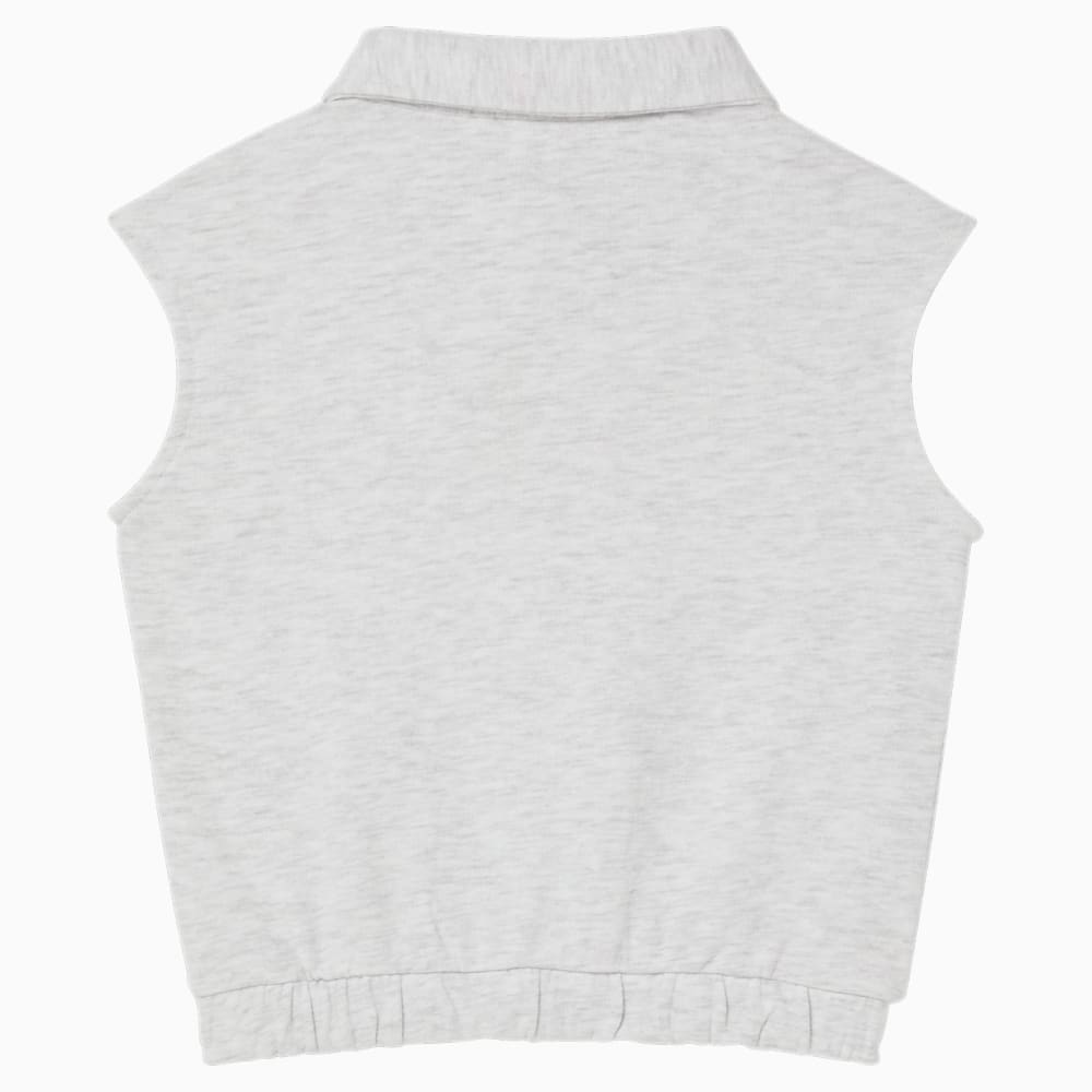 Puma Brighter Days Pack French Terry Little Kids Sleeveless Tee - WHITE HEATHER