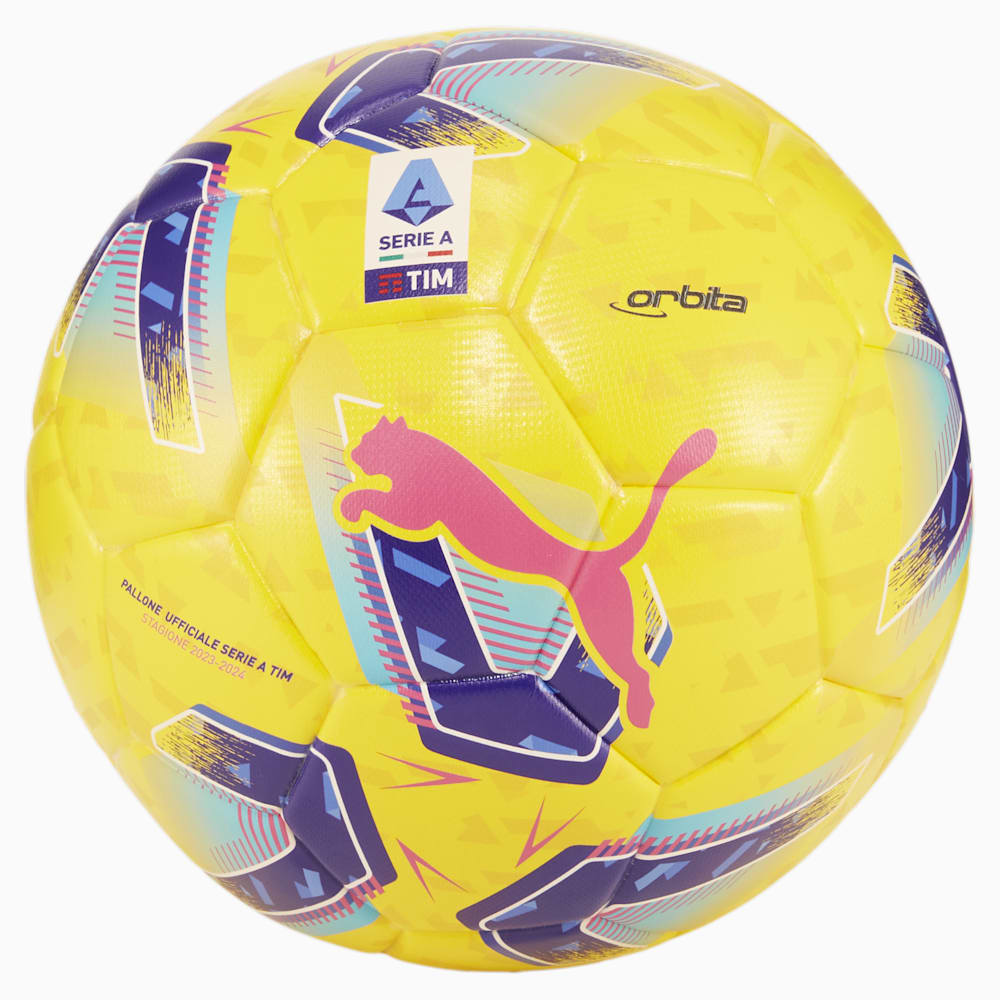 Puma Orbita Serie A Replica Soccer Ball - Pelé Yellow-Blue Glimmer-multi colour