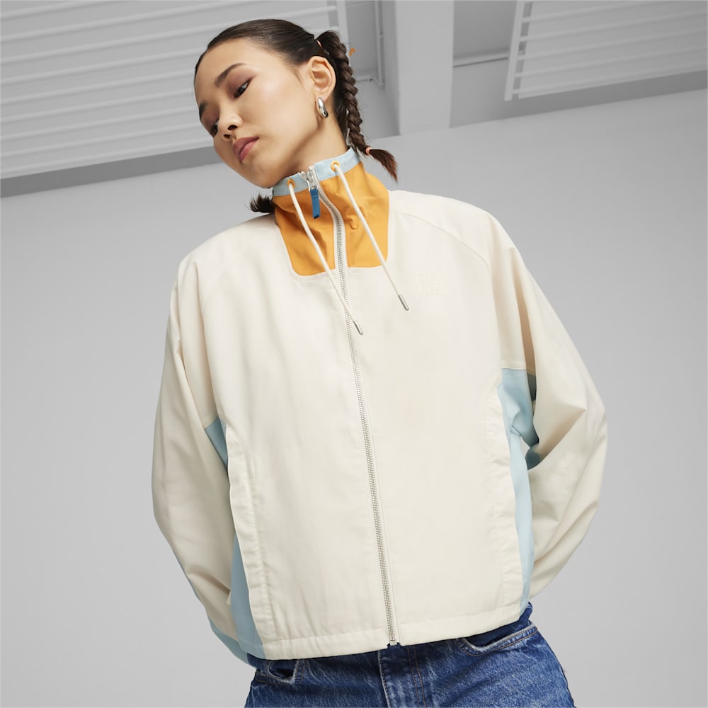 Puma INFUSE Relaxed Woven Jacket - Alpine Snow