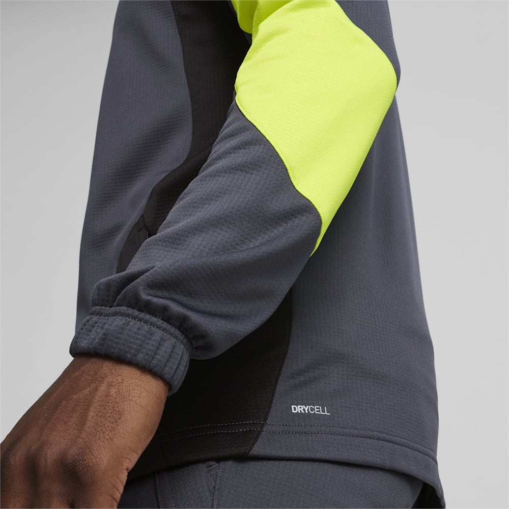 Puma KING Pro Jacket - Strong Gray-Electric Lime