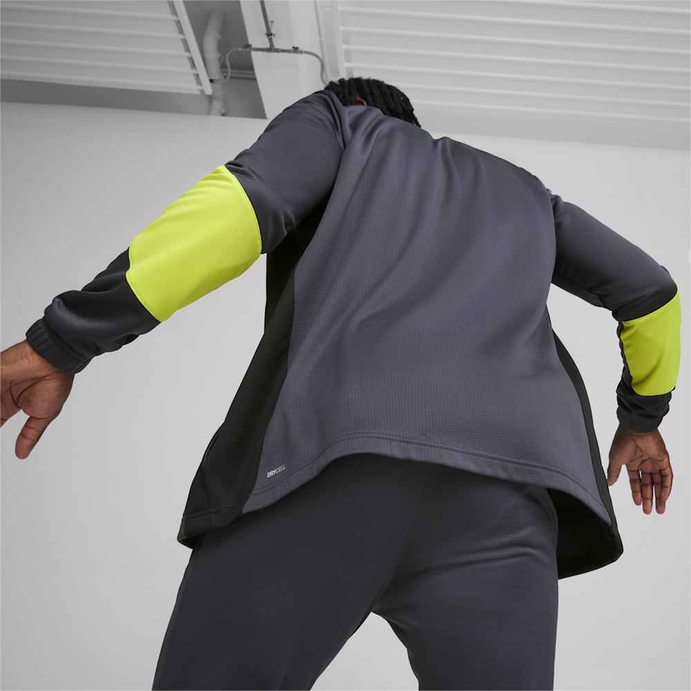 Puma KING Pro Jacket - Strong Gray-Electric Lime