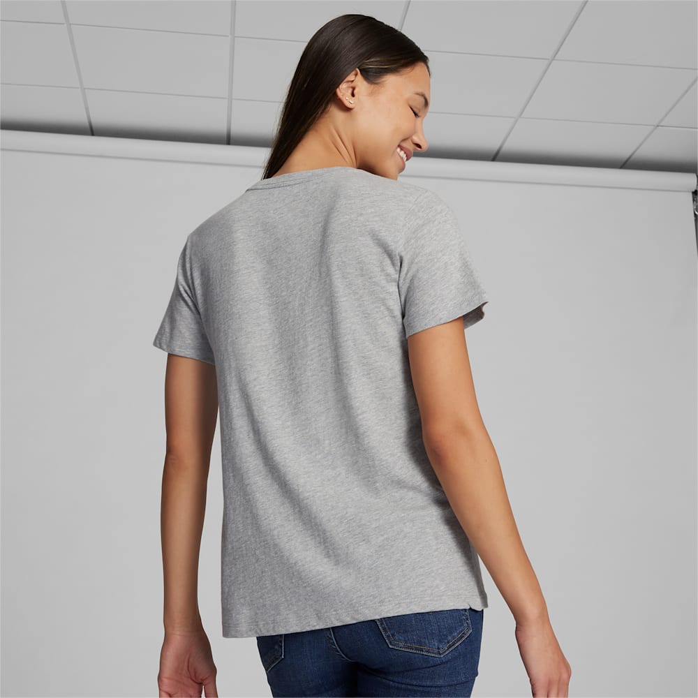 Puma Iridescent Logo Tee - Light Gray Heather