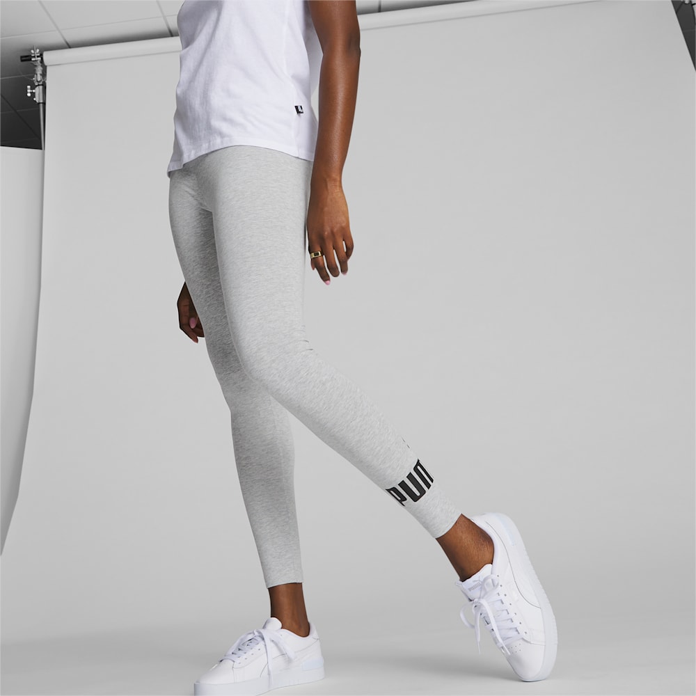 Puma Essentials Logo Leggings - Light Gray Heather