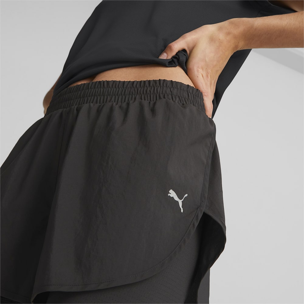 Puma Run Favorite Woven 2-in-1 Running Shorts - Black