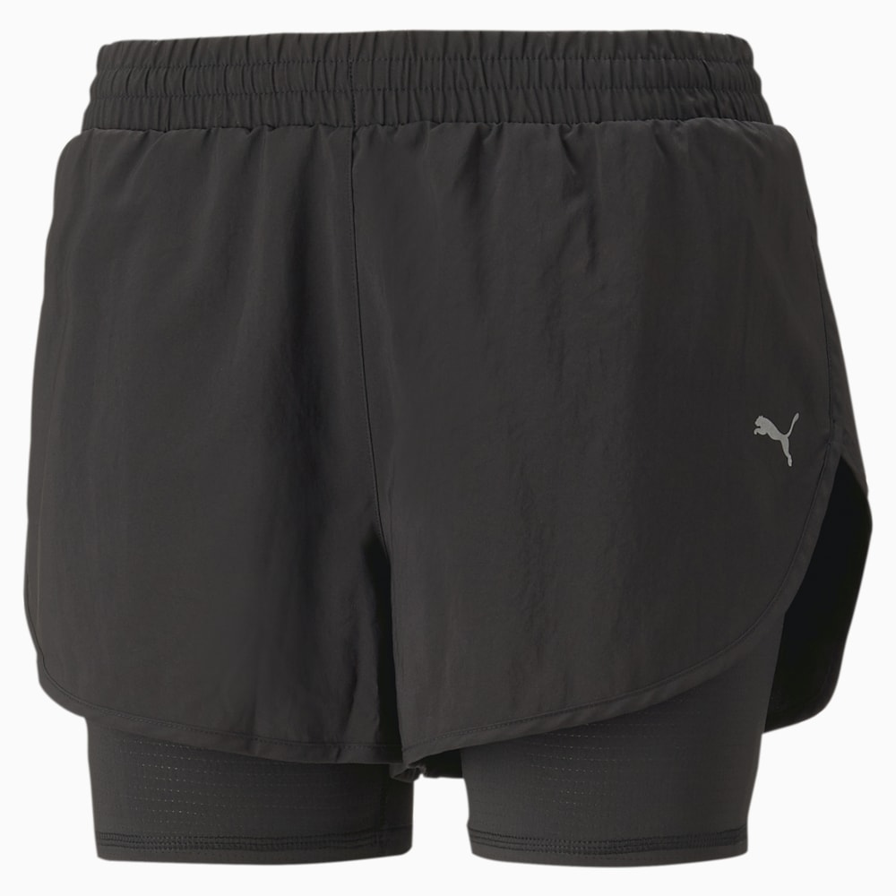 Puma Run Favorite Woven 2-in-1 Running Shorts - Black