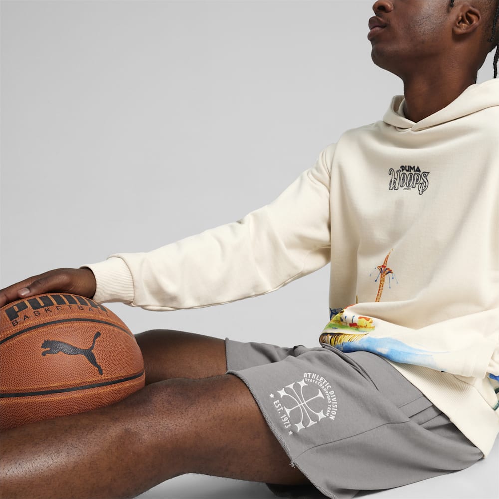 Puma SHOWTIME PUMA HOOPS Basketball Terry Shorts - Stormy Slate