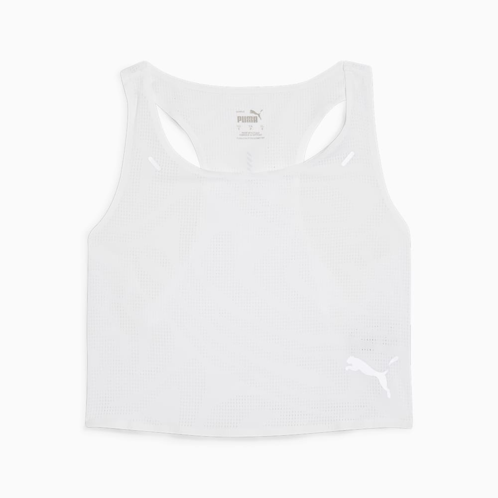 Puma RUN ULTRASPUN Running Crop Top - White