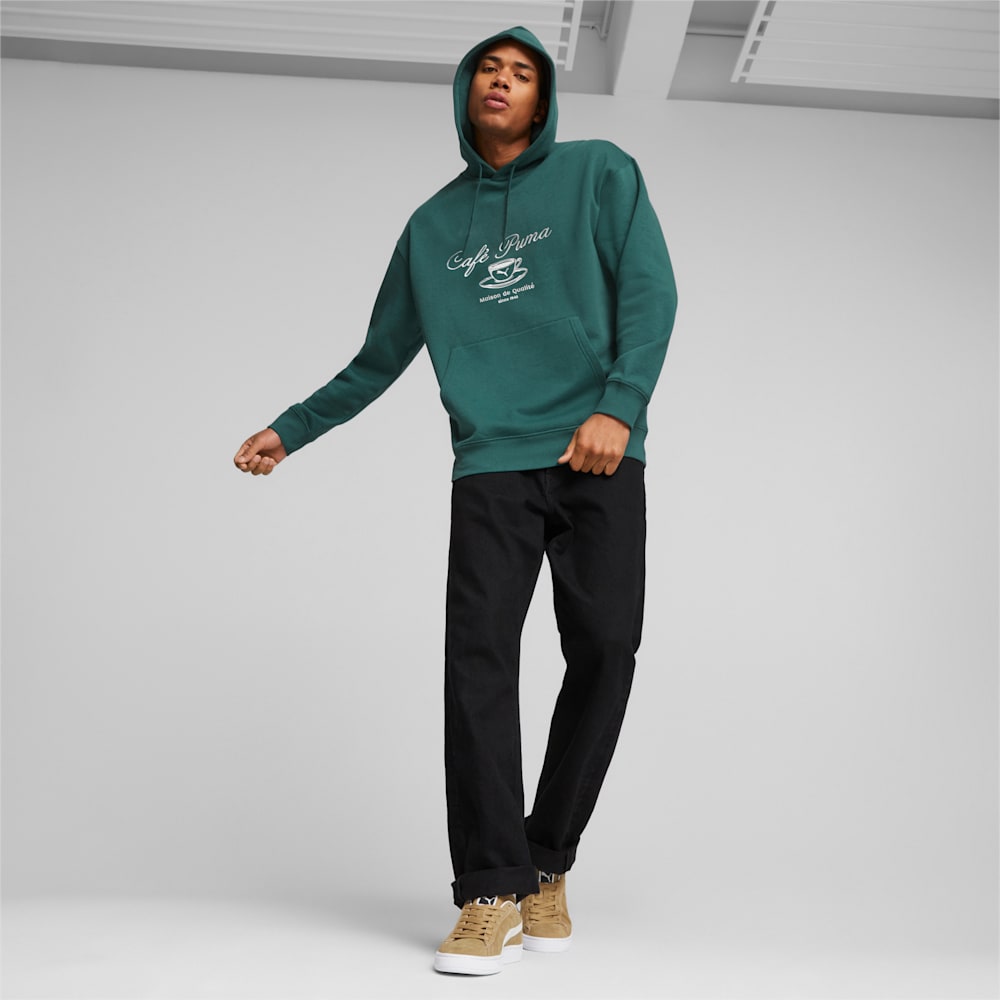 Puma CLASSICS CAFE PUMA Hoodie - Malachite