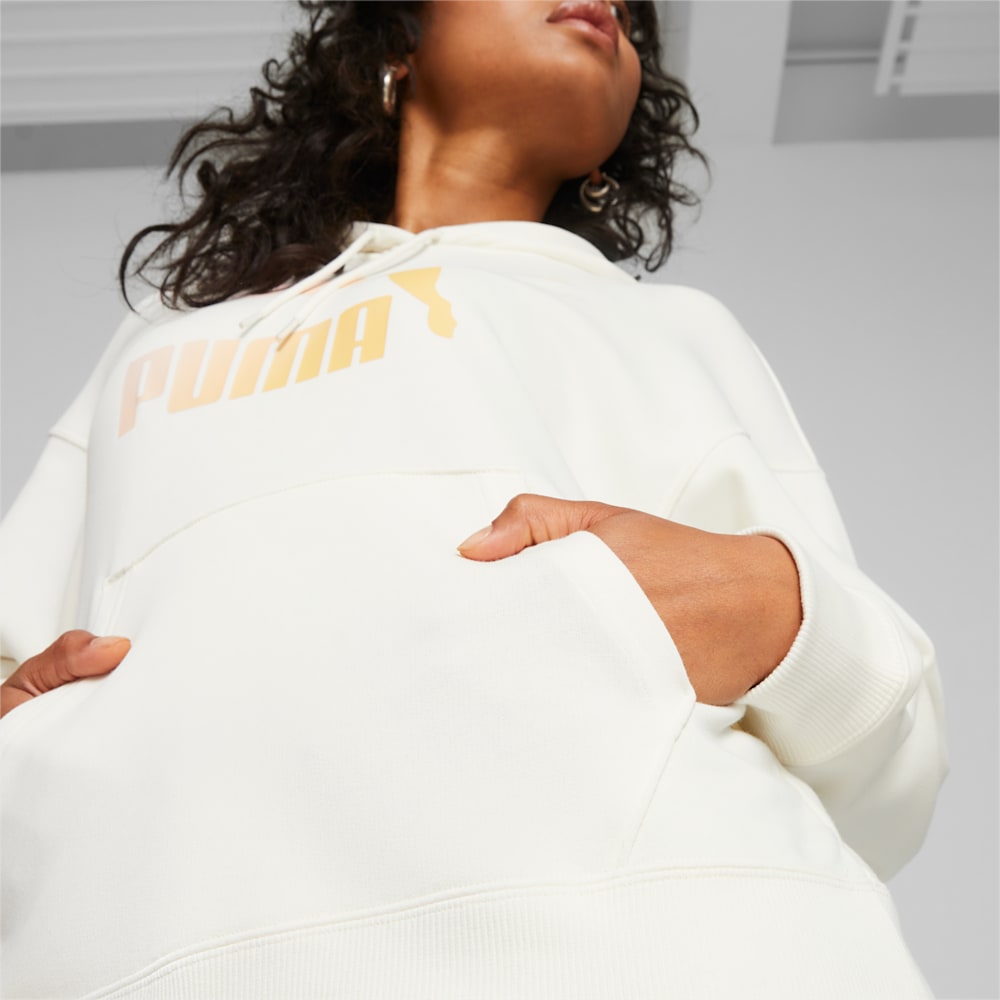 Puma Classics Logo Infill Hoodie - Warm White-Beach Days