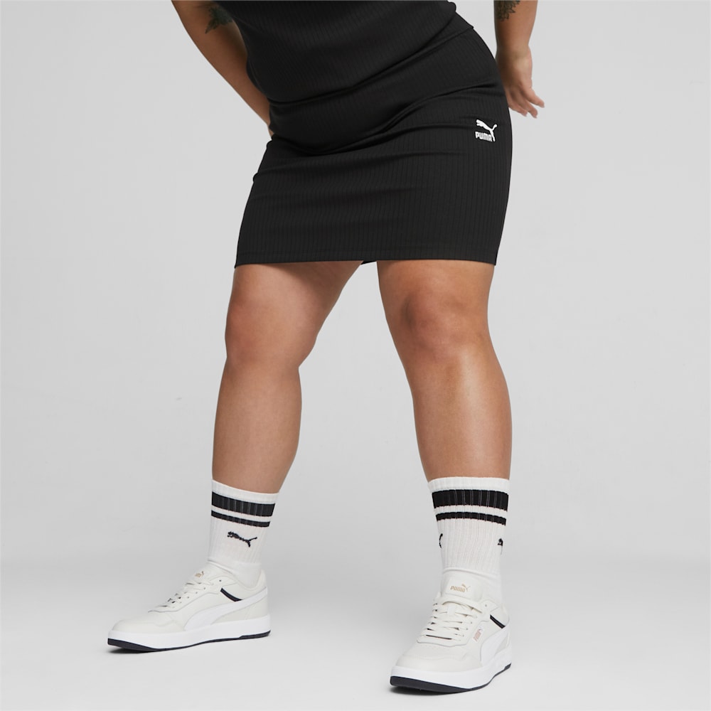 Puma Classics Ribbed Skirt - Black