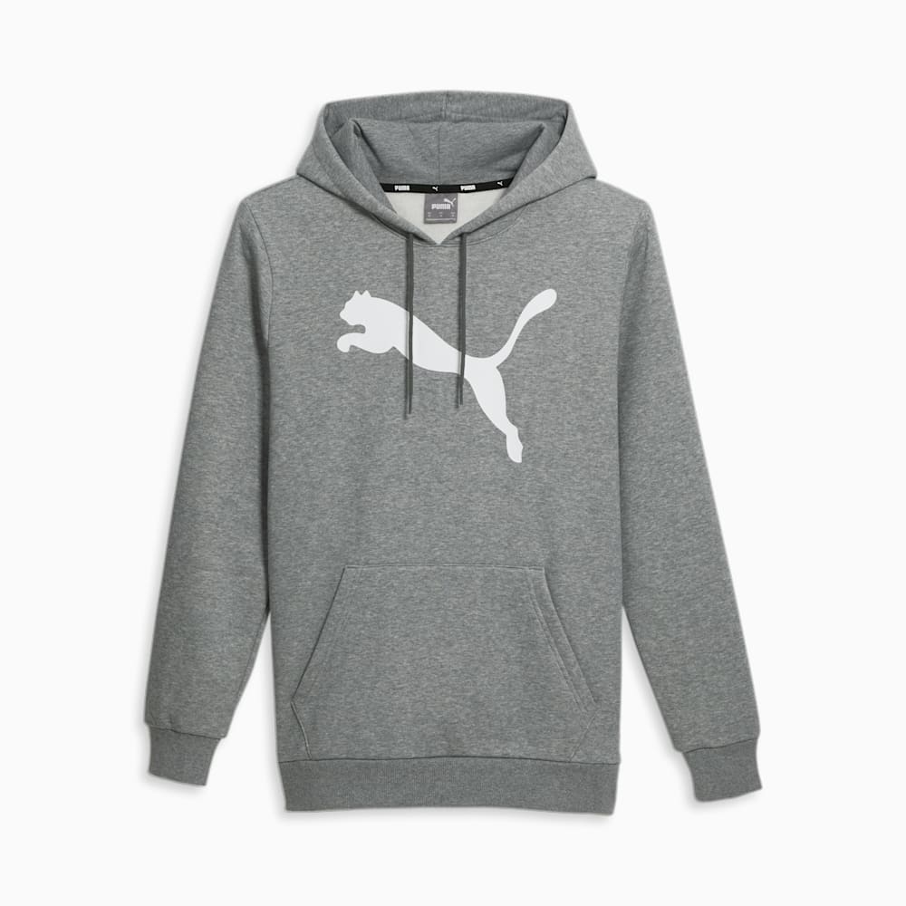 Puma Big Cat Logo Hoodie - Medium Gray Heather