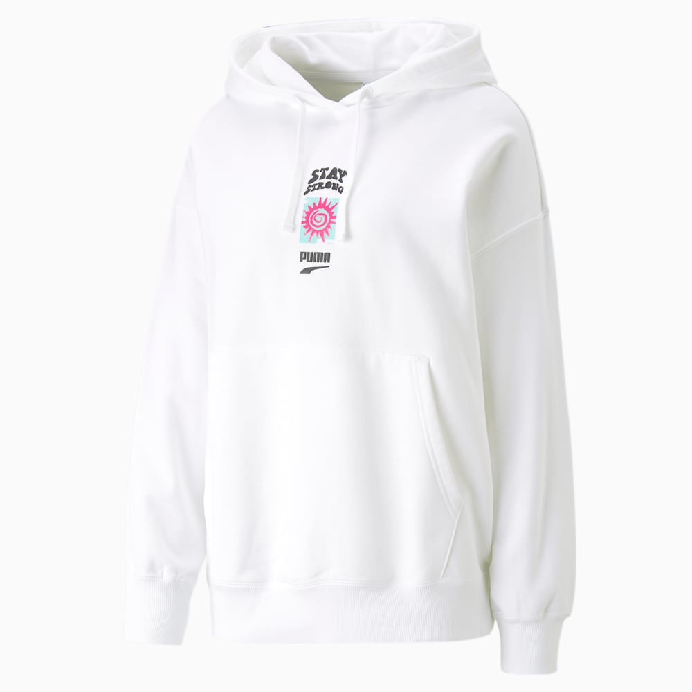 Puma Downtown Graphic Hoodie - White