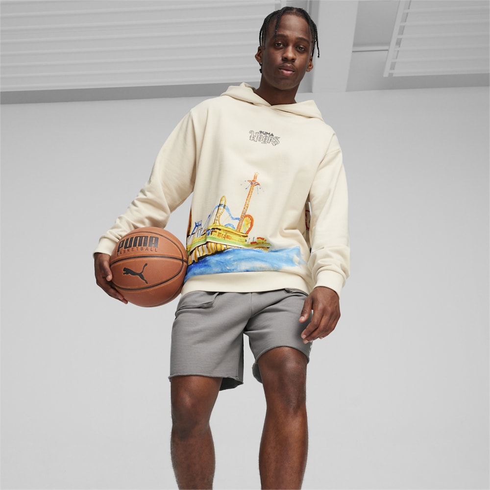 Puma SHOWTIME PUMA HOOPS Basketball Hoodie - Alpine Snow