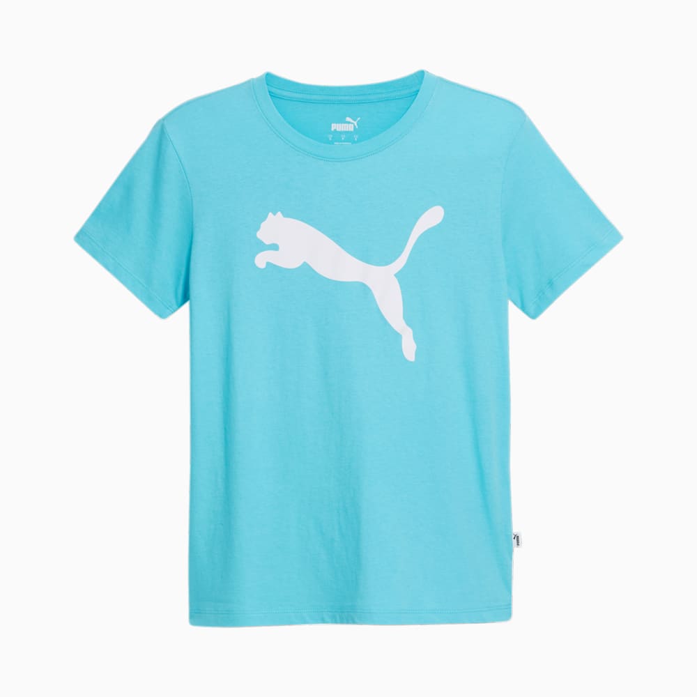 Puma Essentials Big Cat Logo Tee - Team Aqua