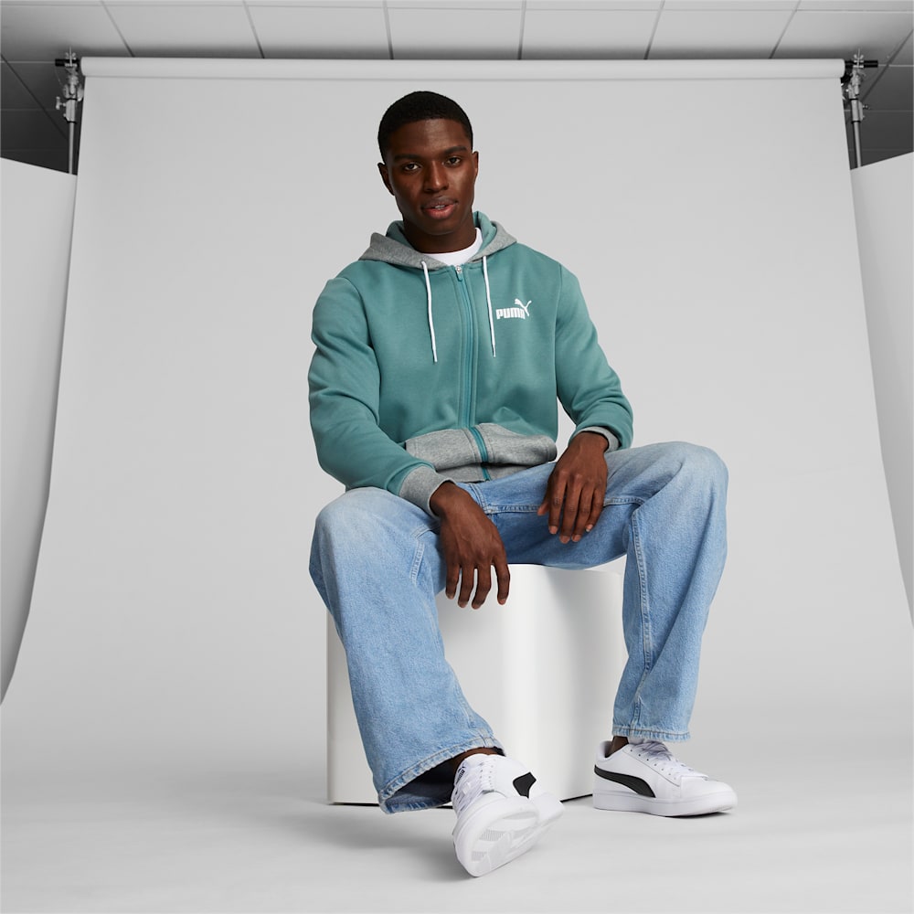 Puma Colorblock Hoodie - Adriatic